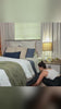 Noebra Calm hands-free: strapped on under clothes while getting ready, cleaning and resting